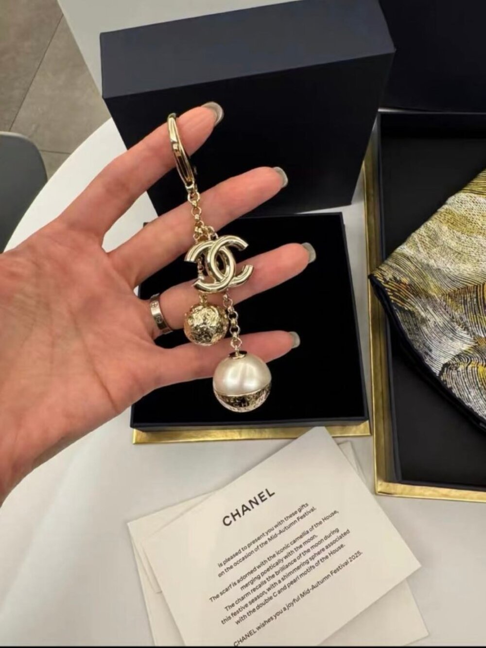 Pre-owned CHANEL Keychain Bag Charm Fashion Perfect Gift for Women
